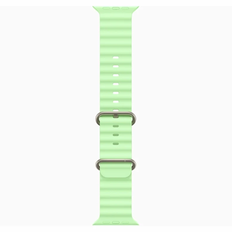 Apple Watch Ultra 3 Natural Ocean Band Neon Green 3