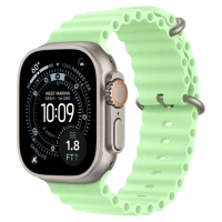 Apple Watch Ultra 3 Natural Ocean Band Neon Green