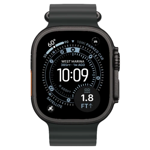 Apple Watch Ultra 3 Black Ocean Band Black