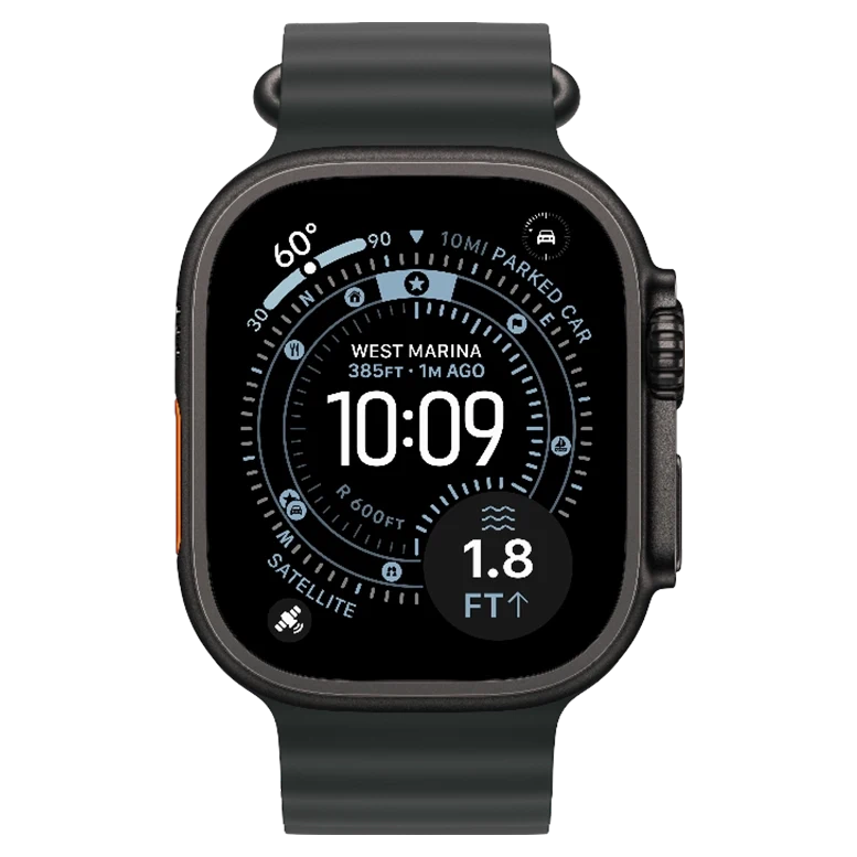 Apple Watch Ultra 3 Black Ocean Band Black 2