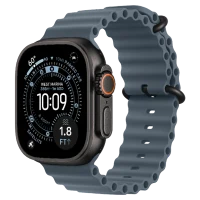 Apple Watch Ultra 3 Black Ocean Band Anchor Blue