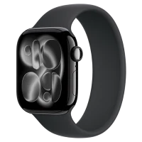 Apple Watch 11 Aluminum GPS Jet Black Solo Loop Black 42 mm