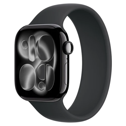 Apple Watch 11 Aluminum GPS Jet Black Solo Loop Black 46 мм