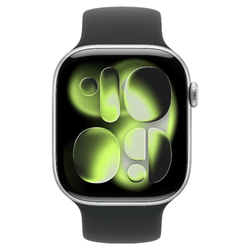 Apple Watch 11 Aluminum GPS Silver Solo Loop Black 42 mm