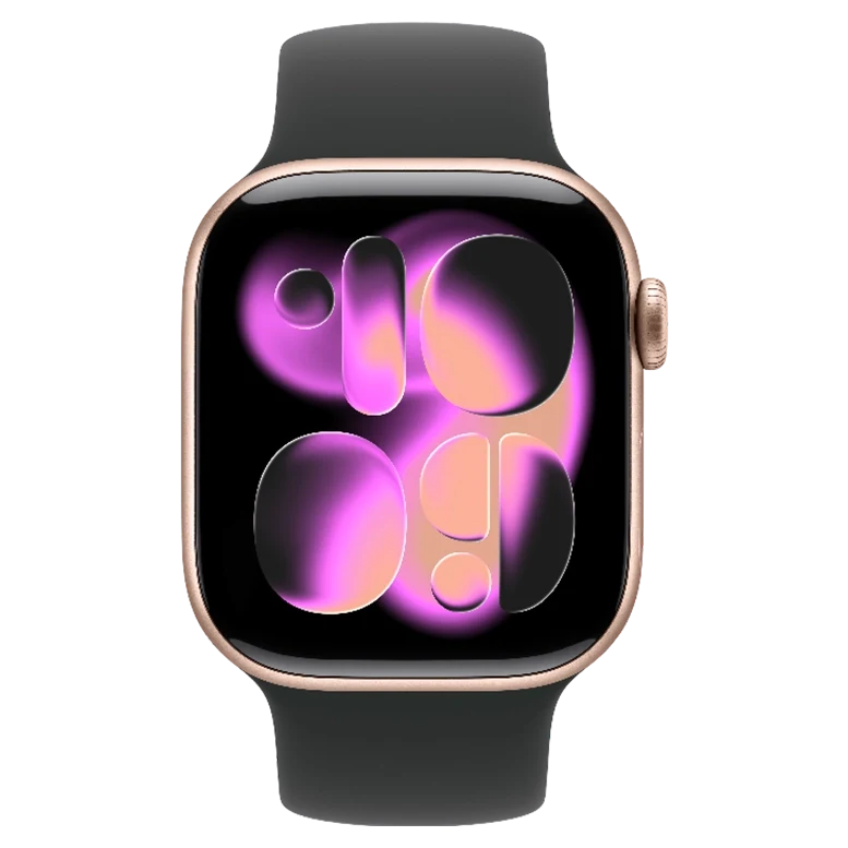 Apple Watch 11 Aluminum GPS Rose Gold Solo Loop Black 42 mm 2