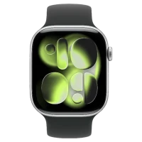 Apple Watch 11 Aluminum GPS Silver Solo Loop Black 46 mm 2