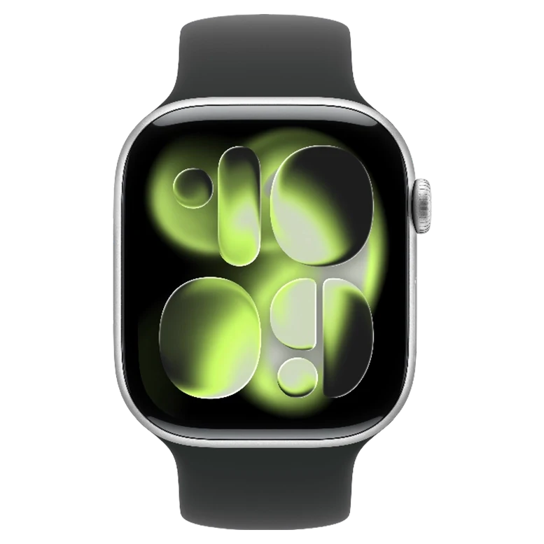 Apple Watch 11 Aluminum GPS Silver Solo Loop Black 46 mm 2