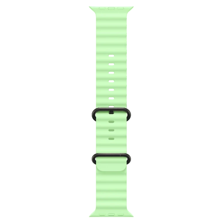 Apple Watch Ultra 3 Black Ocean Band Neon Green 3