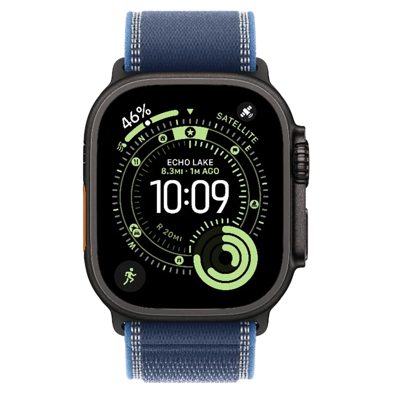 Apple Watch Ultra 3 Black Trail Loop Bright Blue 2