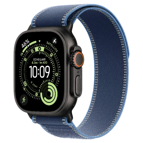 Apple Watch Ultra 3 Black Trail Loop Bright Blue