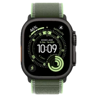 Apple Watch Ultra 3 Black Trail Loop Green/Neon 2