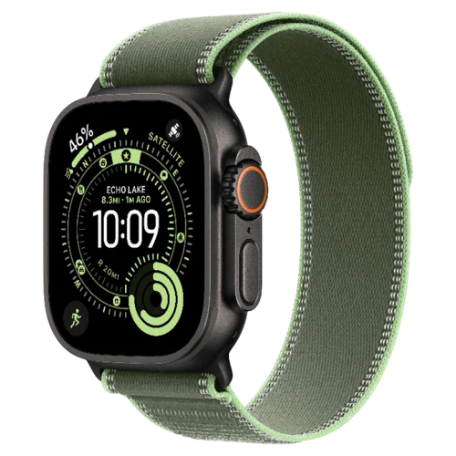 Apple Watch Ultra 3 Black Trail Loop Green/Neon