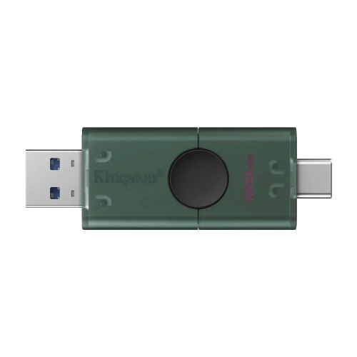 Флеш-накопитель USB-C/A Kingston DataTraveler Duo, 128 ГБ, Teal