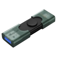 Флеш-накопитель USB-C/A Kingston DataTraveler Duo, 128 ГБ, Teal