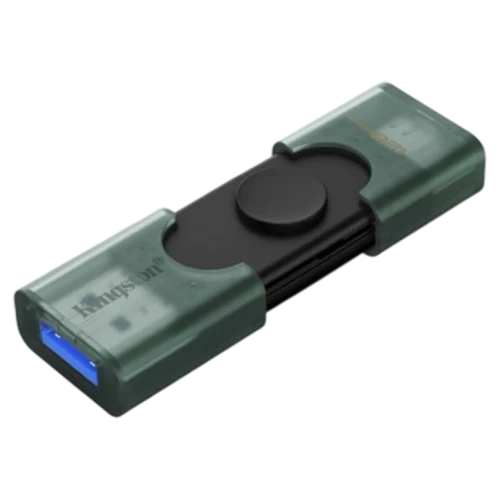 Флеш-накопитель USB-C/A Kingston DataTraveler Duo, 128 ГБ, Teal
