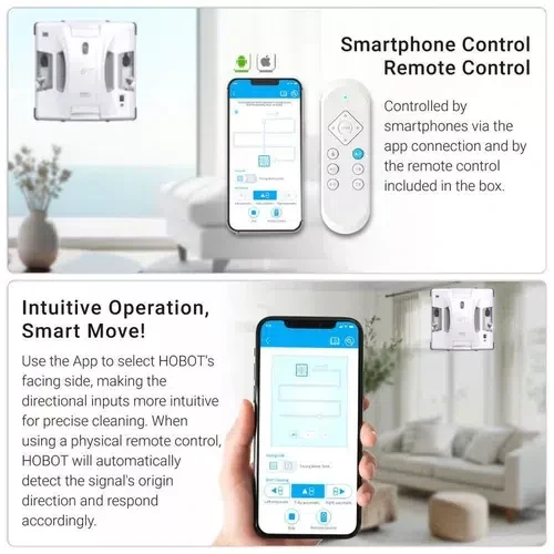 Robot pentru spălarea geamurilor Hobot S7 Pro, White