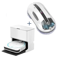 Набор HOBOT „Робот-пылесос Legee D8 + Legee LuLu + Робот для мытья окон R3”, White
