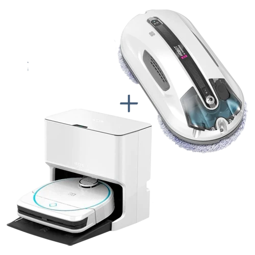 Набор HOBOT „Робот-пылесос Legee D8 + Legee LuLu + Робот для мытья окон R3”, White