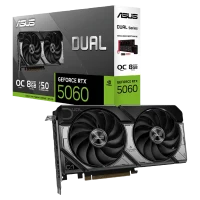 Placa video ASUS Dual GeForce RTX 5060 OC Edition, Negru