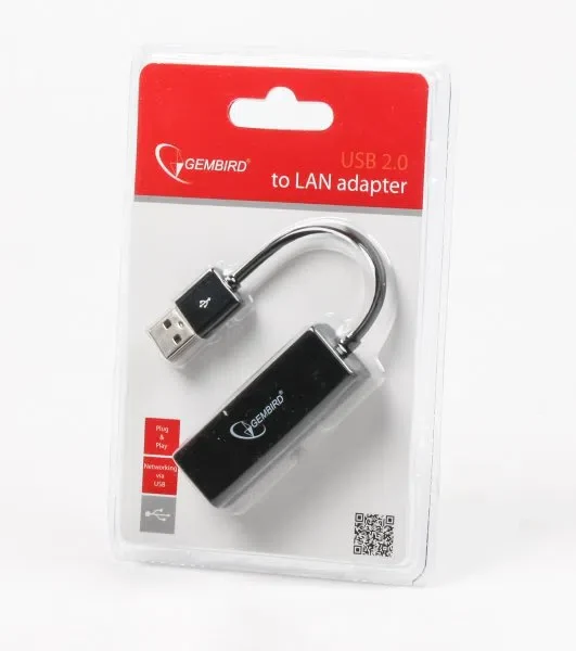 Gembird NIC-U2-02, USB2.0 LAN adapter, USB2.0 to RJ-45 LAN connector 2