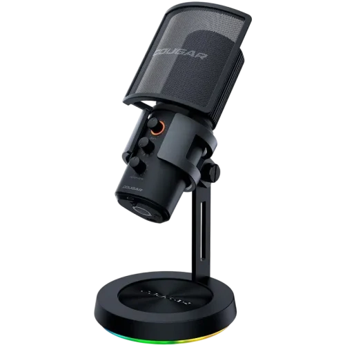 Microfon Gaming Cougar Screamer-X, Cu fir, Negru