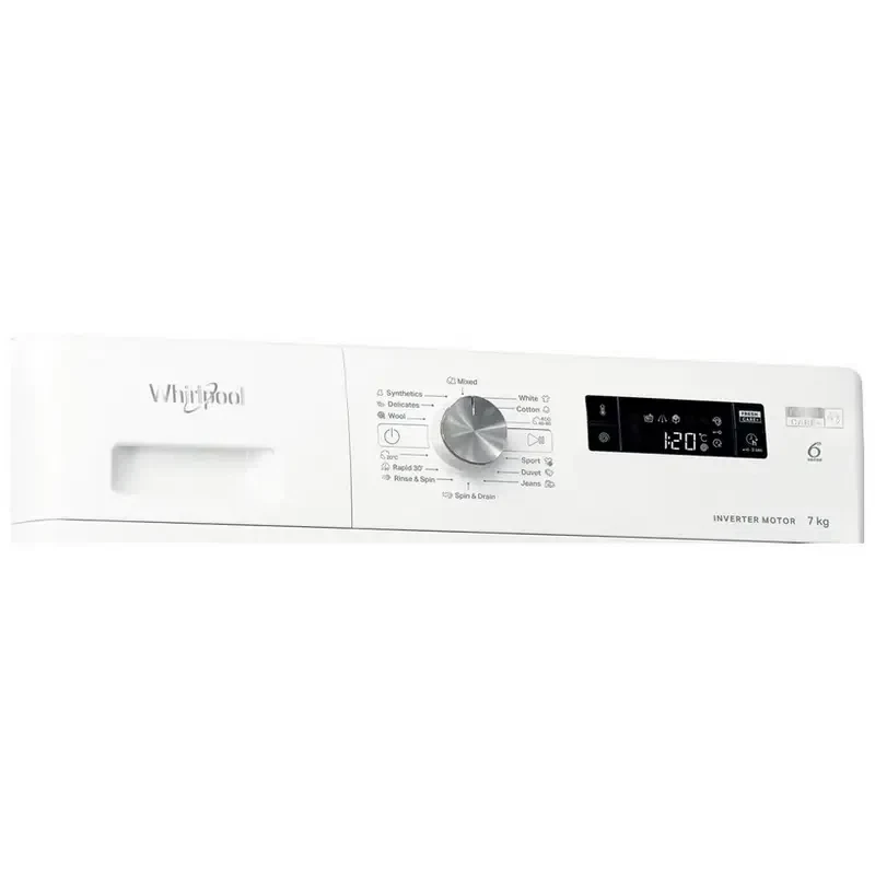 Стиральная машина Whirlpool FFS 7469 W EE, 7кг, Белый 6