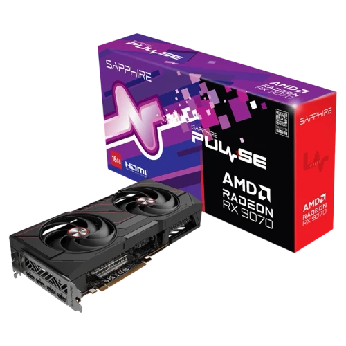 Видеокарта Sapphire PULSE Radeon RX 9070, Black