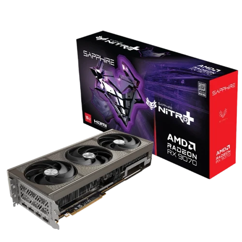 Видеокарта Sapphire NITRO+ Radeon RX 9070, Black