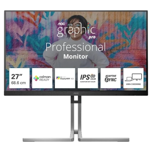 Монитор 27" AOC Q27U3CV, Черный