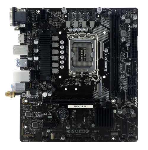 Placa de baza BIOSTAR B690MX2-E D4, Black