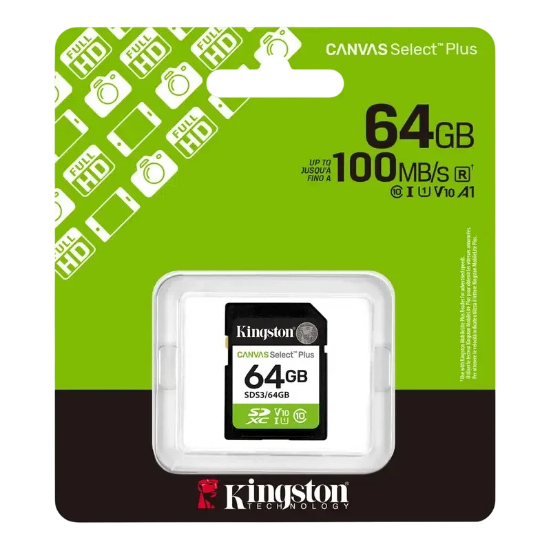 Карта памяти Kingston Canvas Select Plus, 64Гб 3