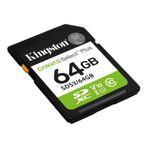 Карта памяти Kingston Canvas Select Plus, 64Гб