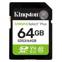 Карта памяти Kingston Canvas Select Plus, 64Гб