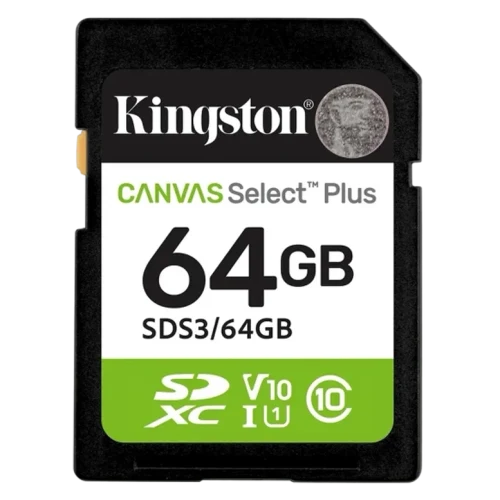 Карта памяти Kingston Canvas Select Plus, 64Гб