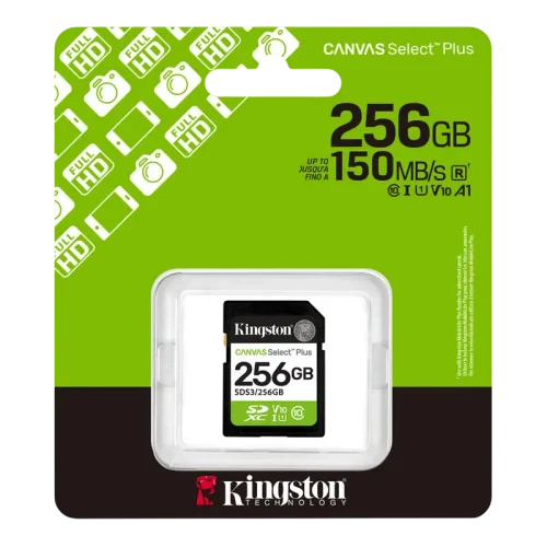 Карта памяти Kingston Canvas Select Plus, 256Гб
