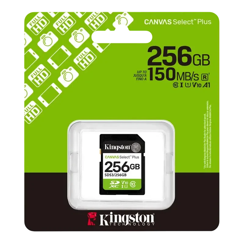 Карта памяти Kingston Canvas Select Plus, 256Гб 3