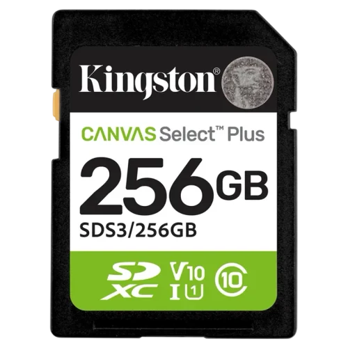 Карта памяти Kingston Canvas Select Plus, 256Гб