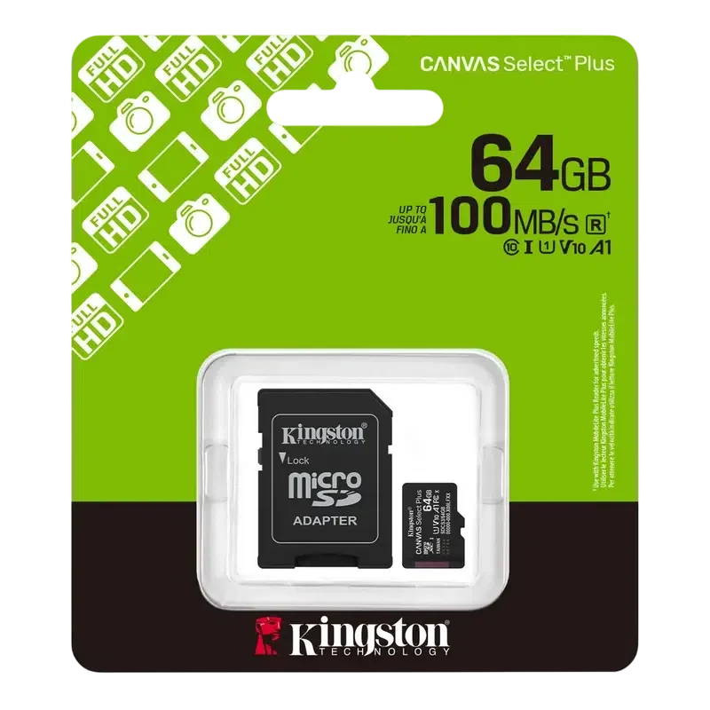 Карта памяти Kingston Canvas Select Plus, 64Гб 3