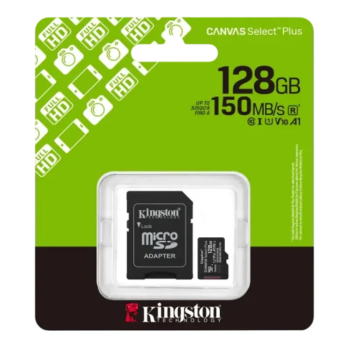 Карта памяти Kingston Canvas Select Plus, 128Гб