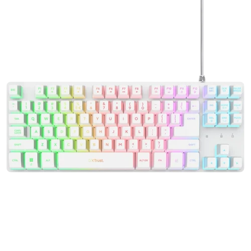 Игровая клавиатура Trust GXT 833W Thado TKL, White