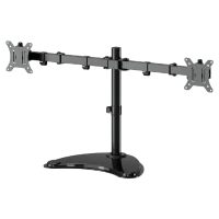 Настольная подставка для двух мониторов Gembird MS-D2ST-02, Black