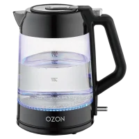 Электрочайник OZON EKC-1705A-GS, Чёрный