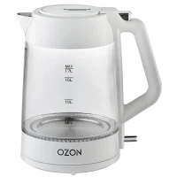 Электрочайник OZON EKC-1705A-GS, Белый 2