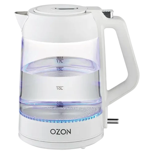 Электрочайник OZON EKC-1705A-GS, Белый