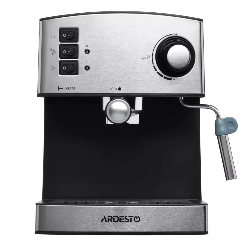 Кофеварка рожковая Ardesto YCM-E1600, Silver 2