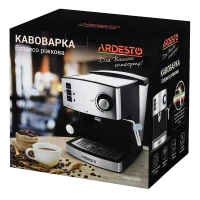 Кофеварка рожковая Ardesto YCM-E1600, Silver 11