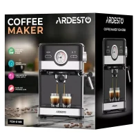 Кофеварка рожковая Ardesto YCM-E16B, Black 11