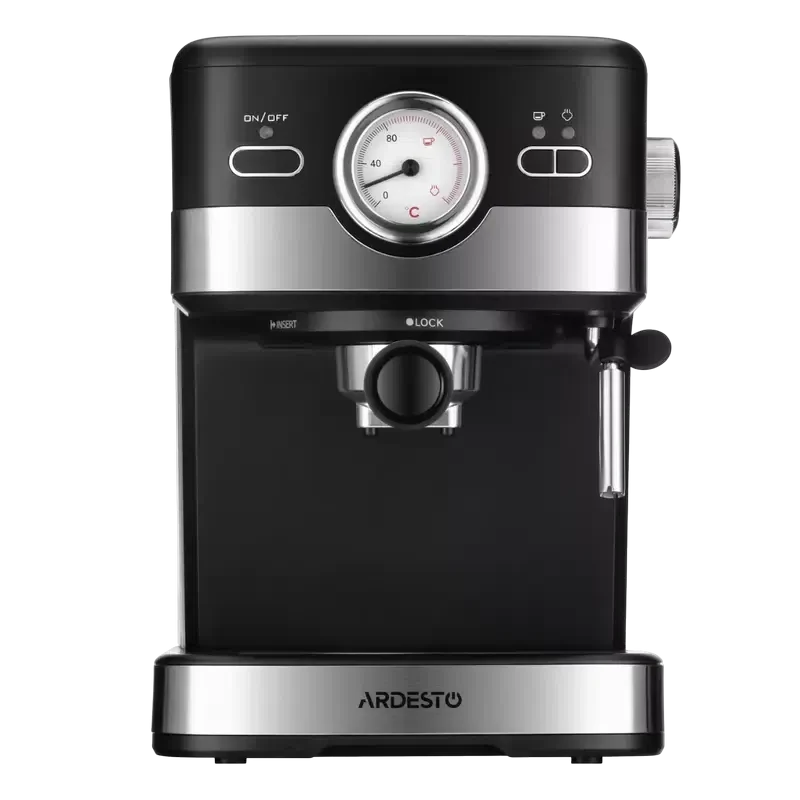 Кофеварка рожковая Ardesto YCM-E16B, Black 4
