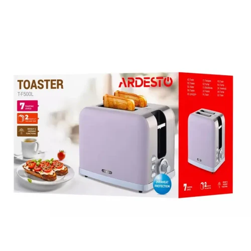 Тостер Ardesto T-F500L, Сиреневый