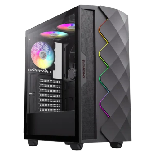 Корпус для ПК Gamemax DIAMOND CP BK Mid-Tower, Черный